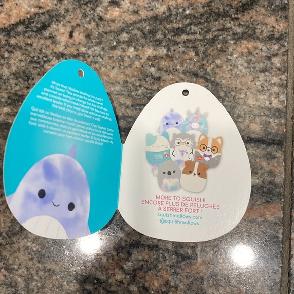 Squishmallows - Samir Whale - 5” - Picture 5 of 5